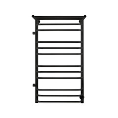 Изображение товара Полотенцесушитель водяной Indigo Brace 1000х500 мм лесенка с боковым подключением 600 мм слева с полкой черный муар