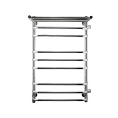 Полотенцесушитель водяной Indigo Brace 800х500 мм лесенка с боковым подключением 600 мм справа с полкой хром - фото 1