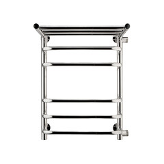 Полотенцесушитель водяной Indigo Brace 600х400 мм лесенка с боковым подключением 500 мм справа с полкой хром - фото 1