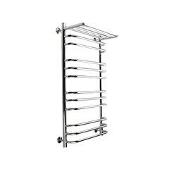 Полотенцесушитель водяной Indigo Brace 1000х500 мм лесенка с полкой хром - фото 4