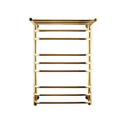 Изображение товара Полотенцесушитель водяной Indigo Brace 800х500 мм лесенка с полкой золото