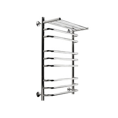 Полотенцесушитель водяной Indigo Brace 800х500 мм лесенка с полкой хром - фото 4