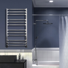 Полотенцесушитель водяной Indigo Brace 1000х500 мм лесенка хром - фото 3