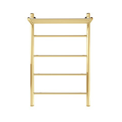 Полотенцесушитель водяной Indigo Line 800х500 мм лесенка с полкой золото - фото 1