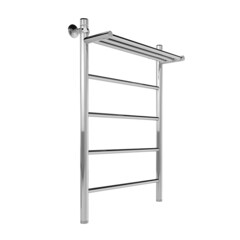 Полотенцесушитель водяной Indigo Line 800х500 мм лесенка с полкой хром - фото 4