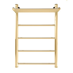 Полотенцесушитель водяной Indigo Line 700х500 мм лесенка с полкой золото - фото 1