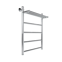 Полотенцесушитель водяной Indigo Line 700х500 мм лесенка с полкой хром - фото 4