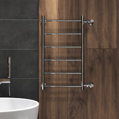 Полотенцесушитель водяной Indigo Line 700х400 мм лесенка с боковым подключением 600 мм хром - фото 3