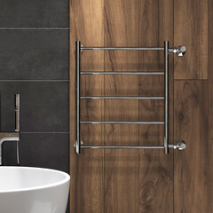 Полотенцесушитель водяной Indigo Line 600х400 мм лесенка с боковым подключением 500 мм хром - фото 3