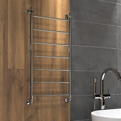 Полотенцесушитель водяной Indigo Line 1000х500 мм лесенка хром - фото 4