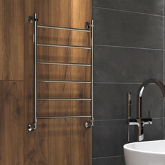 Полотенцесушитель водяной Indigo Line 800х500 мм лесенка хром - фото 3