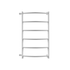 Полотенцесушитель водяной Indigo Arc 700х400 мм лесенка с боковым подключением 600 мм белый матовый - фото 1