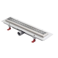 Изображение товара Лоток душевой MCH Harmony с комбинированным затвором 550х60 мм d40 мм решетка из нержавеющей стали (CH550HN)