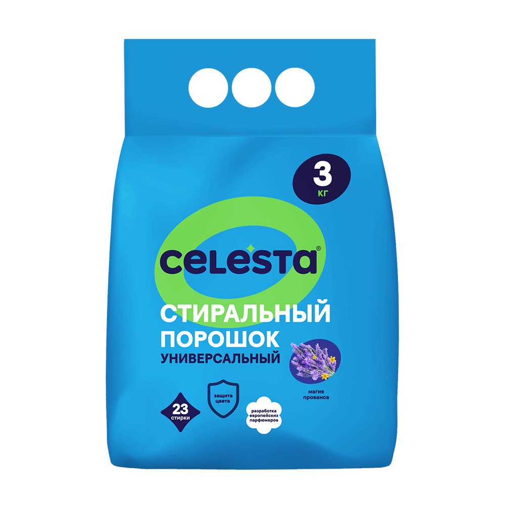 Изображение товара Стиральный порошок Celesta Магия прованса для машинной и ручной стирки 3 кг