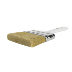 Кисть плоская натуральная щетина пластиковая ручка Boldrini 80х15 мм для всех типов ЛКМ на любой основе - фото 4