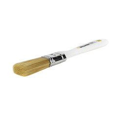 Кисть плоская натуральная щетина пластиковая ручка Boldrini 20х15 мм для всех типов ЛКМ на любой основе - фото 4