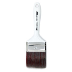 Кисть плоская искусственная щетина пластиковая ручка Boldrini 60х15 мм для всех типов ЛКМ на любой основе - фото 3