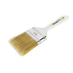 Кисть плоская натуральная щетина пластиковая ручка Boldrini 60х15 мм для всех типов ЛКМ на любой основе - фото 1