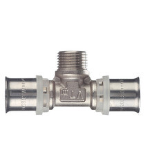 Тройник VALTEC (VTm.233.N.200420) 20(пресс) х 1/2 НР(ш) х 20(пресс) - фото 4