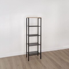 Стеллаж металлический 1465х470х300 мм черный ЗМИ Торонто 15 - фото 4