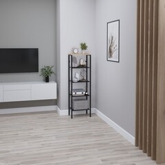 Стеллаж металлический 1465х470х300 мм черный ЗМИ Торонто 15 - фото 2