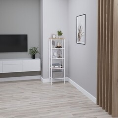 Стеллаж металлический 1465х470х300 мм белый ЗМИ Торонто 15 - фото 2