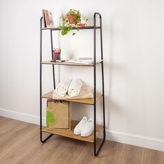 Стеллаж металлический 1470х650х385 мм черный ЗМИ Скандинавия 24 - фото 4