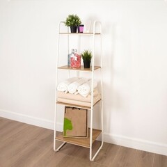 Стеллаж металлический 1470х450х385 мм белый ЗМИ Скандинавия 14 - фото 4