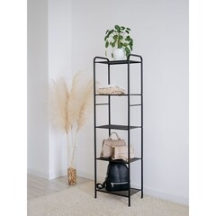 Стеллаж металлический 1555х455х300 мм черный ЗМИ Валенсия 15 - фото 2