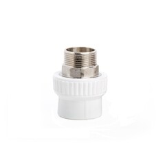 Изображение товара Муфта полипропиленовая Lammin комбинированная 50 мм х 1 1/2 НР(ш) под ключ (Lm31042050040)