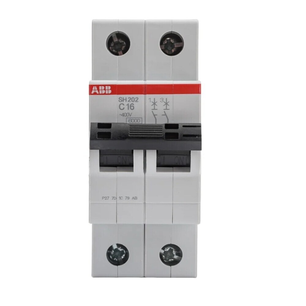 Автоматический выключатель модульный ABB SH202 2P 16А 6 кА 400 В (2CDS212001R0164)