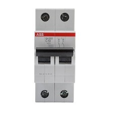 Автоматический выключатель модульный ABB SH202 2P 10А тип C 6 кА 400 В (2CDS212001R0104)
