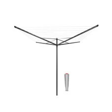 Сушилка для белья напольная уличная Brabantia Topspinner 50 м 1920х2950х2950 мм антрацит