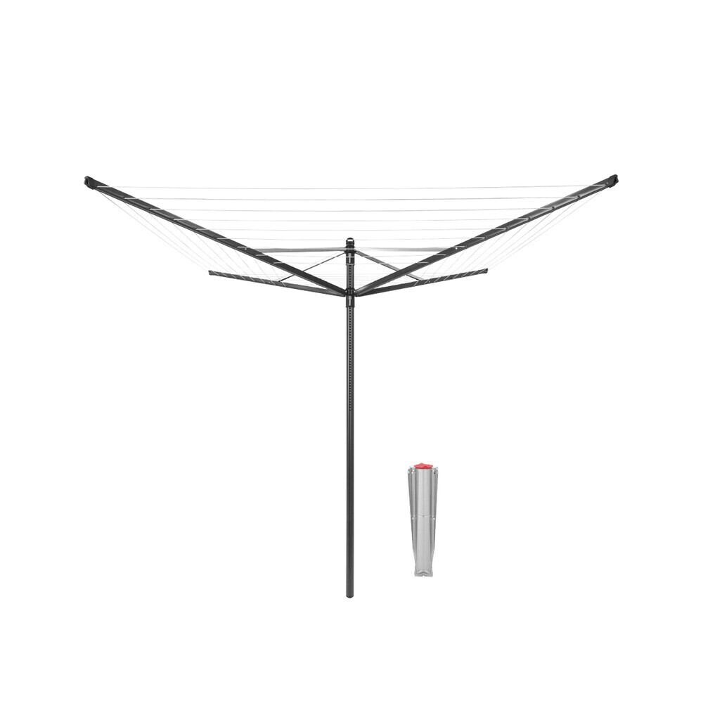 

Сушилка для белья напольная уличная Brabantia Lift-O-Matic 50 м 1870х2950х2950 мм антрацит, Серый