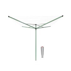 Сушилка для белья напольная уличная Brabantia Topspinner 50 м 1920х2950х2950 мм зеленая