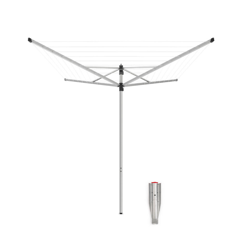 Изображение товара Сушилка для белья напольная Brabantia Lift-O-Matic SplitPole 40 м 1870х2710х2710 мм серая металлик