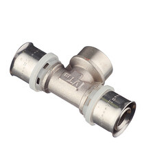 Тройник VALTEC (VTm.232.N.260526) 26(пресс) х 3/4 ВР(г) х 26(пресс) - фото 2