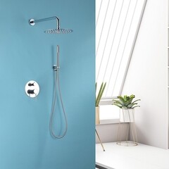 Душевая система Abber Emotion встраиваемая с верхним душем с лейкой хром (AF8818) - фото 3