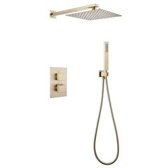 Душевая система Abber Daheim встраиваемая с верхним душем с лейкой золото матовое (AF8251G)