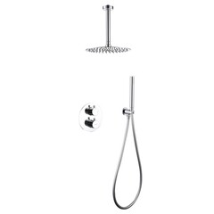 Душевая система Abber Wasser Kreis встраиваемая с верхним душем с лейкой хром (AF8121)