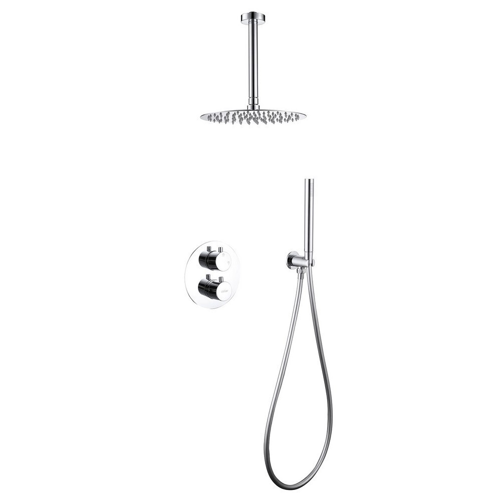 

Душевая система Abber Wasser Kreis встраиваемая с верхним душем с лейкой со смесителем хром (AF8121)