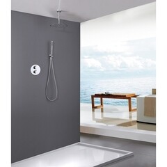 Душевая система Abber Wasser Kreis встраиваемая с верхним душем с лейкой хром (AF8121) - фото 2