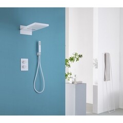 Душевая система Abber Weiss Insel встраиваемая с верхним душем с лейкой белая (AF8052W) - фото 3