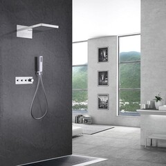 Душевая система Abber Rund встраиваемая с верхним душем с лейкой хром (AF8752) - фото 3