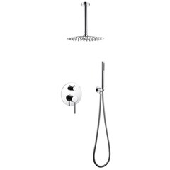 Душевая система Abber Emotion встраиваемая с верхним душем с лейкой хром (AF8821)