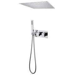 Душевая система Abber Daheim встраиваемая с верхним душем с лейкой хром (AF8255)