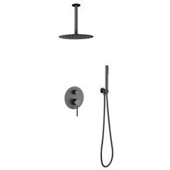 Душевая система Abber Emotion встраиваемая с верхним душем с лейкой никель (AF8821NG)