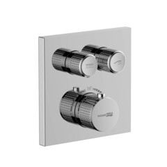 Смеситель для душа встраиваемый WasserKraft Dinkel термостатический с переключателем без лейки хром (5848 Thermo)