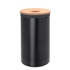Корзина для белья Brabantia 380х380х635 мм 60 л черная матовая (120022)
