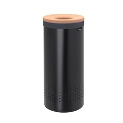 Корзина для белья Brabantia 300х300х635 мм 35 л черная матовая (120008)